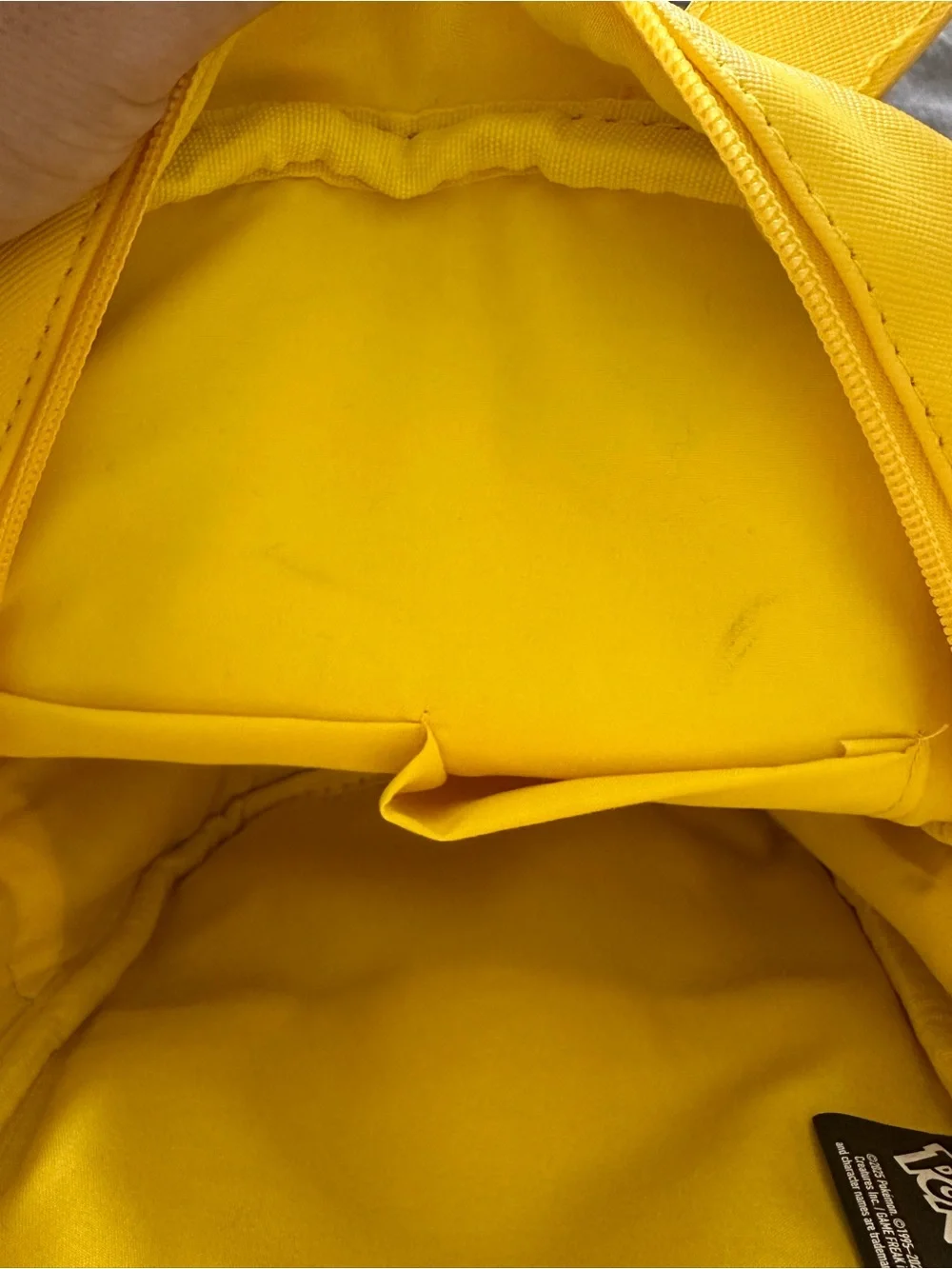 Pokemon Yellow Pikachu Kids Backpack with Red Cheeks and Black Trim